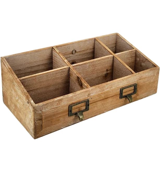 Winlyn Rustic Wooden Planter Box 17.3" L x 3.9" W x 3.9" H Brown Rectangular Planter Decorative Wood Box with Removable Plastic Liner Window Box for Farmhouse Wedding Home Garden Table Centerpiece.