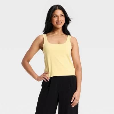 A New Day Women's Sculpt Square Tank Top