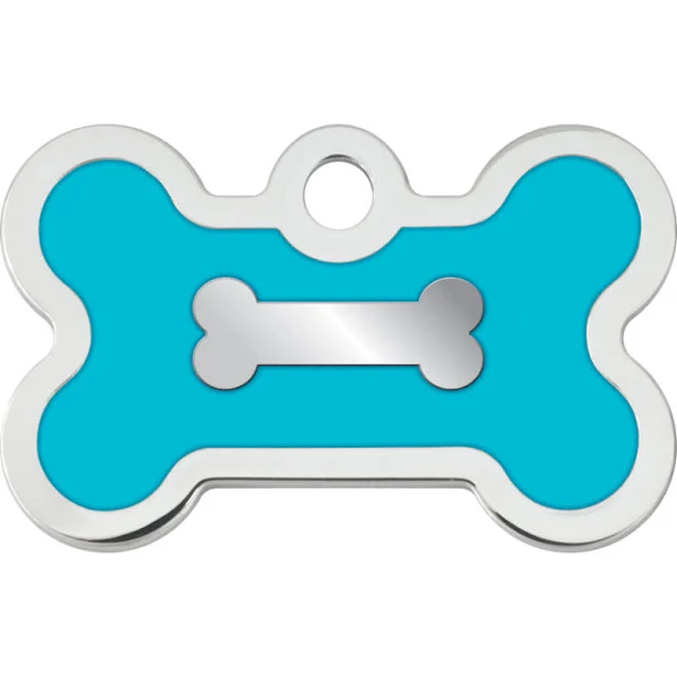 Quick-Tag Bone Epoxy Enameled Personalized Dog ID Tag