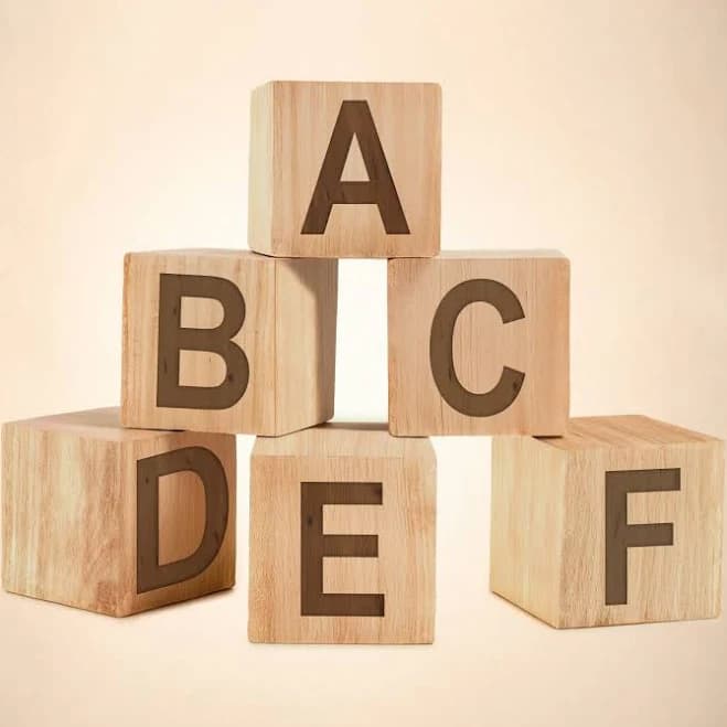Personalized Baby Name Cubes Gift