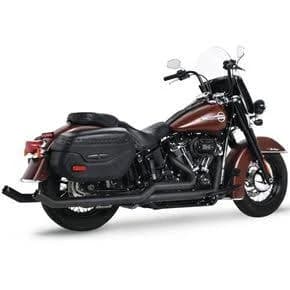 Freedom Performance Black Tuck-N-Under Upsweeps Exhaust w/Straight Sculpted Black Tips - HD00934 for 2018-2022 Harley-Davidson Softail Motorcycles