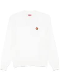 Maison Kitsuné logo-patched round-neck Jumper | Neutrals | FARFETCH AZ
