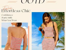 Amazon.com: Panadila Womens Striped Two Piece Sets Summer Lounge Outfits Sailor Tube Top and Pants Matching Set Beach Vacation Travel Y2k (Black Combo,XS) : Clothing, Shoes & Jewelry