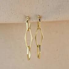 18K Gold Filled Geometric Dangle Earrings