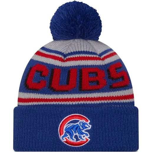 Chicago Cubs New Era Youth Walking Bear Pom Hat