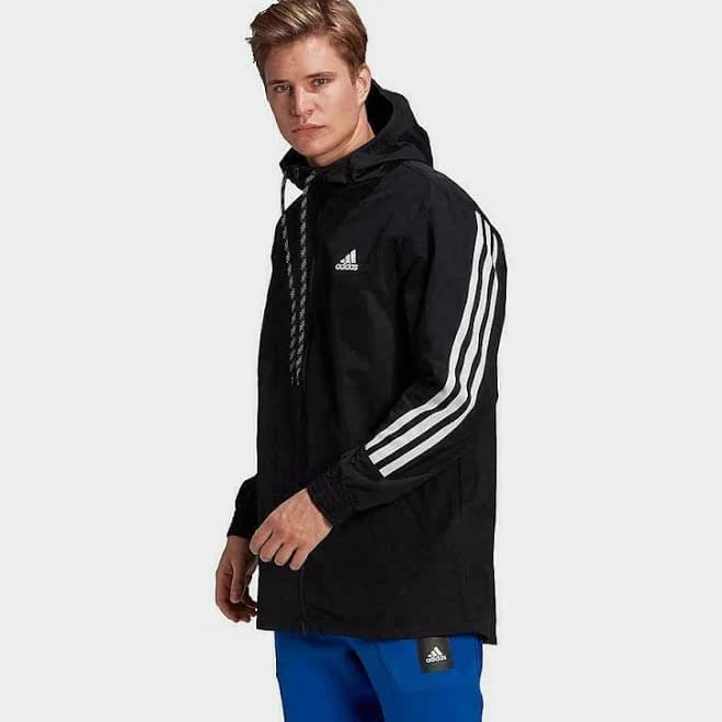 adidas M 3s Tape Jkt Stripe Sports Hooded Jacket