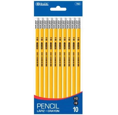 Bazic #2 HB Premium Yellow Pencils