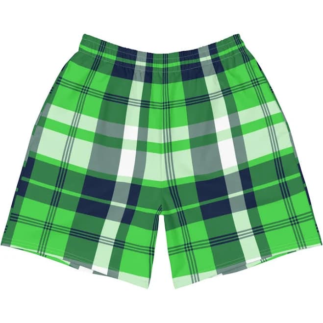 Men's Plaid Athleisure Shorts