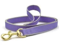 Purple with Grey Bamboo Leash- 5/8" or 1"
