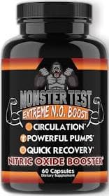 Monster Test Nitric Oxide Booster Extreme N.O Boost by Angry Supplements