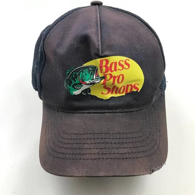 Bass Pro Shops Hat Cap Snapback Trucker Mens Blue Yellow Adult