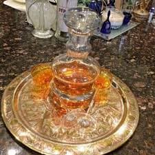 Ravenscroft Heavy Crystal "Marigold" Decanter/2-Stemware Glasses | eBay