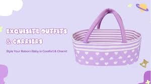 Amazon.com: Aori 7 Pcs Reborn Baby Dolls Clothes with Bassinet for 17-22 Inch Baby Doll, Purple Carrier Bed and Baby Doll Clothes Accessories fit Newborn Girl Doll : Toys & Games