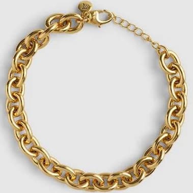 Madewell Chunky Oval Silver Chain Bracelet