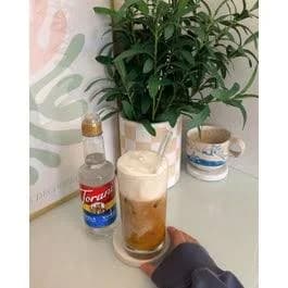 Iced Vanilla Latte with Vanilla Cold Foam