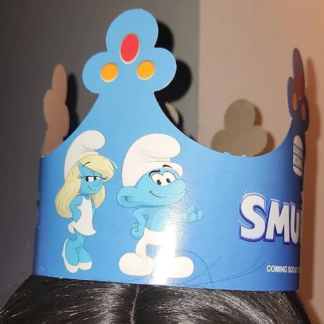 Burger King Smurfs Paper Crown