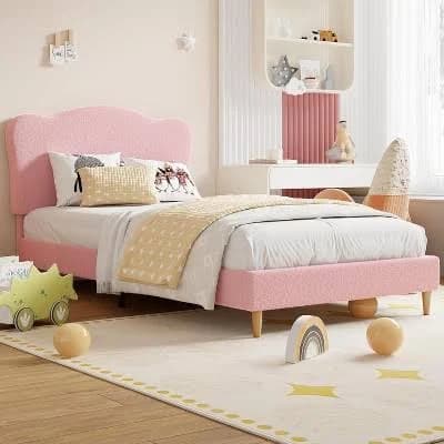 Twin-XL Kids Upholstered Bed Frame