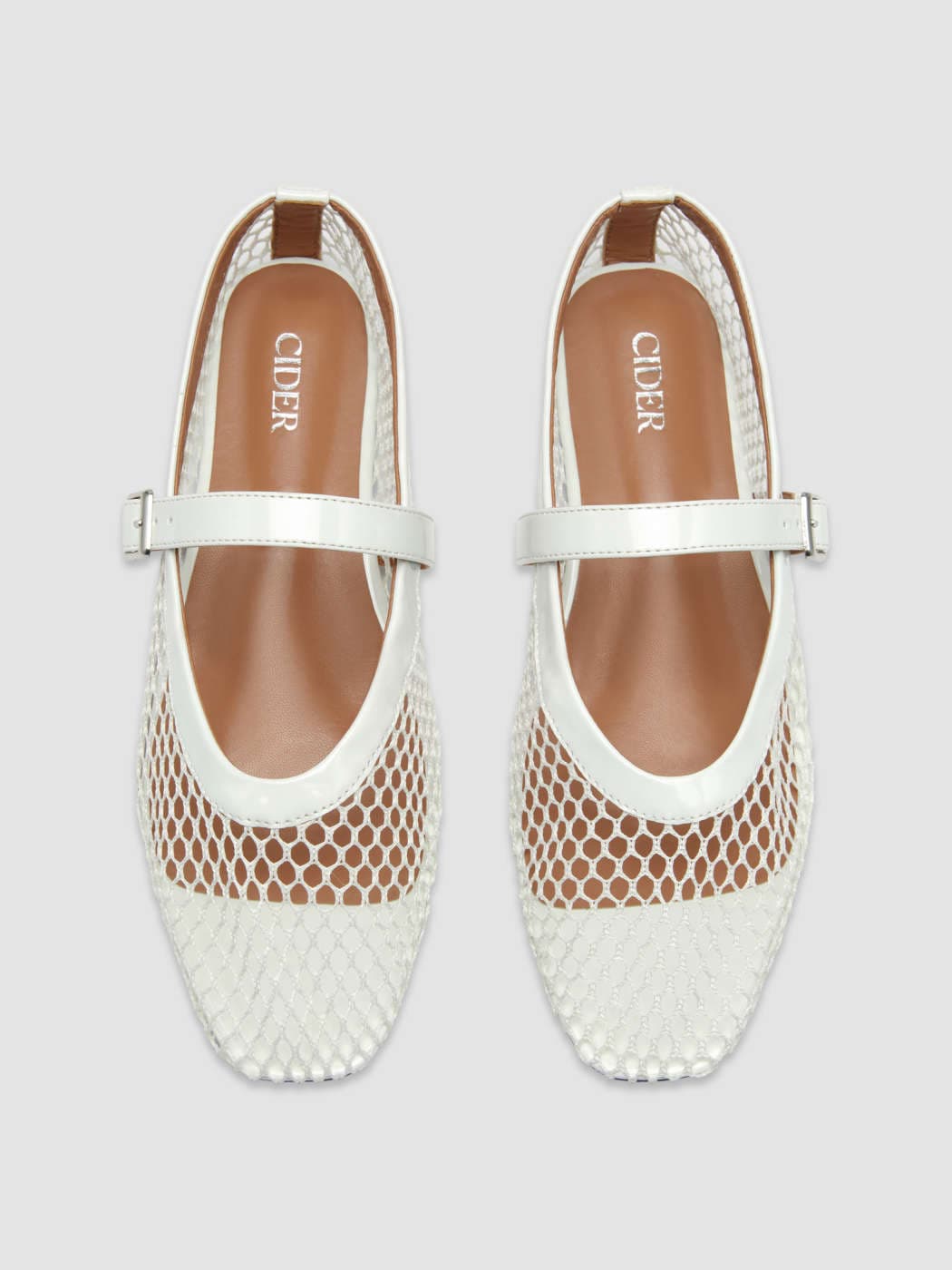 FAUX LEATHER MESH MARY JANE FLATS For Daily Casual Picnic Outdoor Vacation