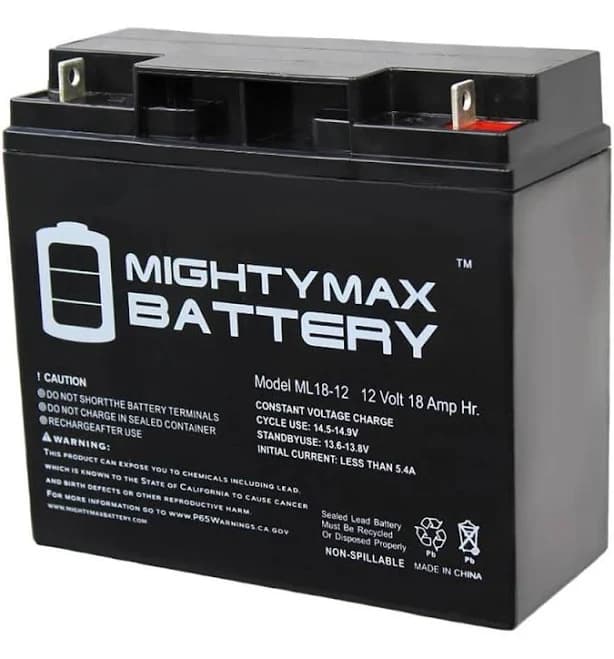 Mighty Max 12V 18Ah SLA Battery for Generac 7500 EXL Portable Generator