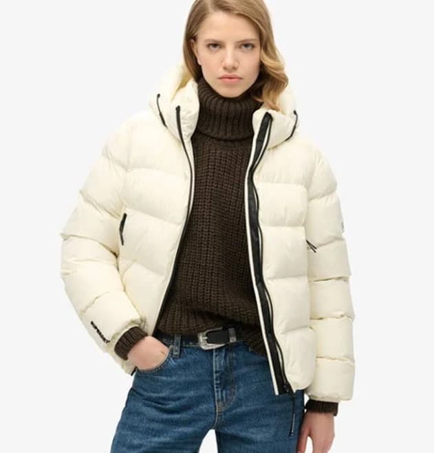 Superdry Women's Hooded Sports Puffer Jacket