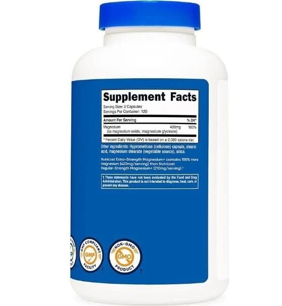 Nutricost, 2 Pack Magnesium+, 420mg Per Serving, 240 Capsules 480