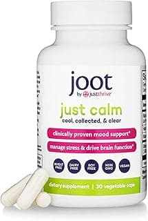 Just Calm - Cortisol Manager - Calming, Memory, and Mood Support Supplement - Vegan, 30 Calm Capsules