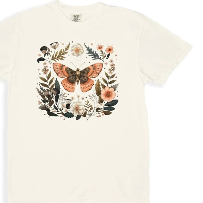 Butterfly Floral T-Shirt