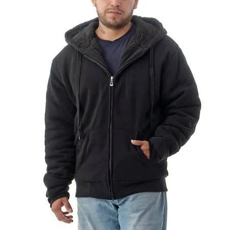 Men's Ultra Soft Sherpa Lined Fleece Hoodie