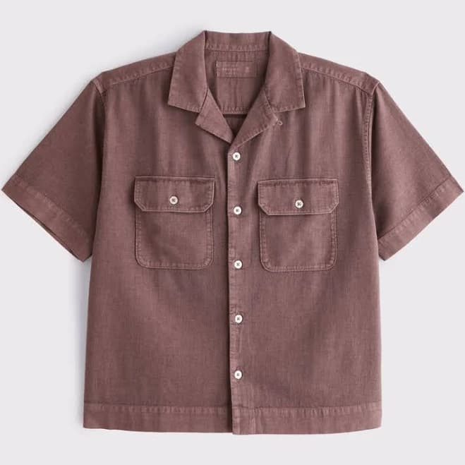 Men's abercrombie & fitch Boxy 2-Pocket Shirt