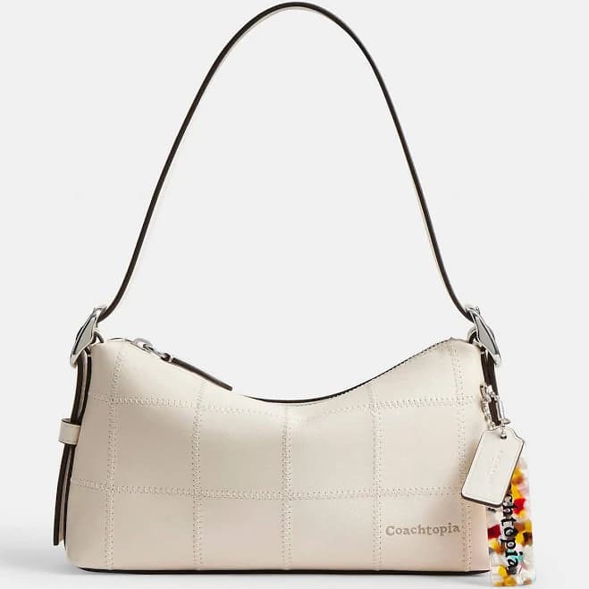Coachtopia Alter/Ego Checkerboard Upcrafted Leather Shoulder Bag