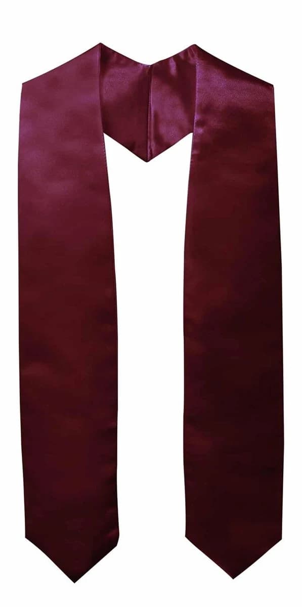 GraduationMall Unisex Adult Plain Graduation Stole 60