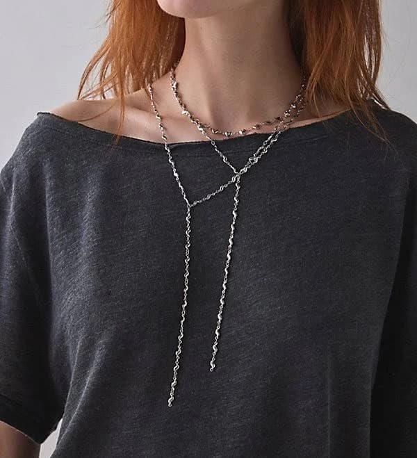 Urban Outfitters Lariat Layering Necklace Set