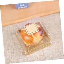 Amazon.com: BELLIFFY 100pcs Plastic Cake Boxes Lightweight Dessert Containers for Easy Carrying for Festivals and Parties Simple Design for Enhanced Presentation of Cakes and Treats : Home & Kitchen