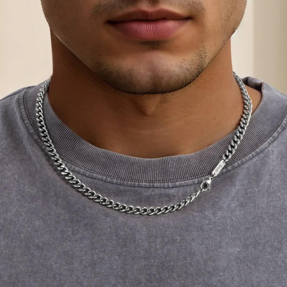 Helloice Custom Name Stainless Steel Cuban Chain