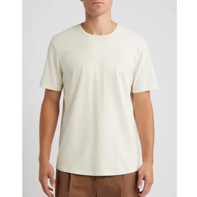 Open Edit Crewneck Stretch Cotton T-Shirt