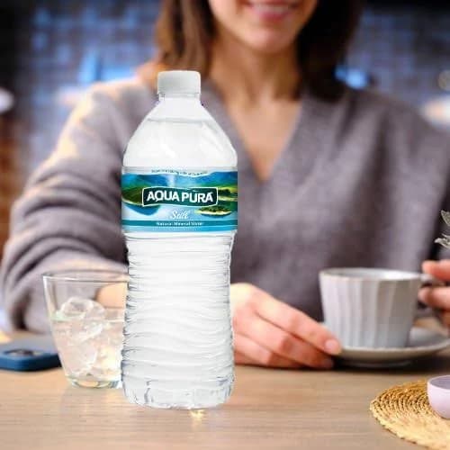 Aqua Still Natural Mineral Water 500ml - Pack of 24 - Great Taste - Premium British Mineral Water