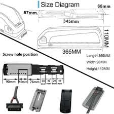 Upgrade Hailong Case Battery - 52V 14.5ah Electric Bike Pack