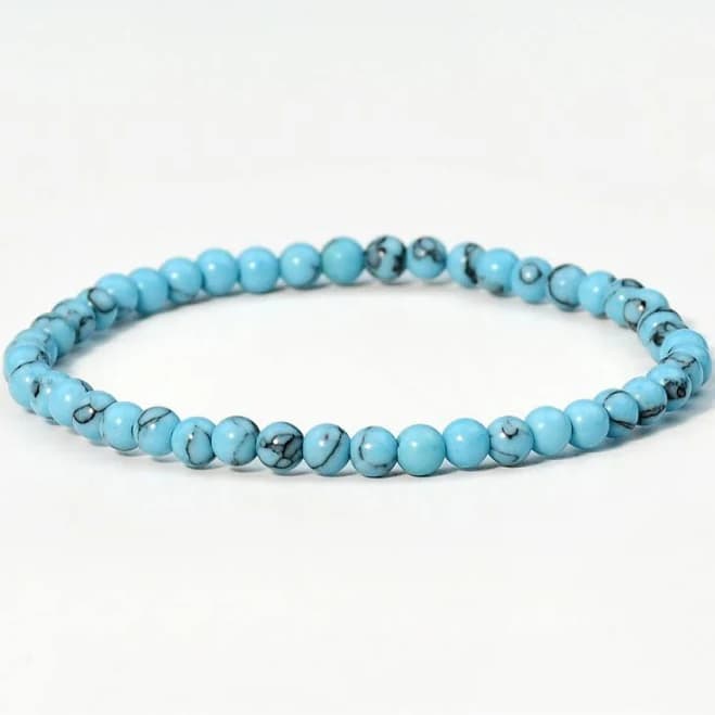 Boho Handmade Turquoise Beaded Bracelet