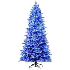 Mr Christmas 6.5' LED 55-Function Tree with Alexa (Flocked) - Walmart.com