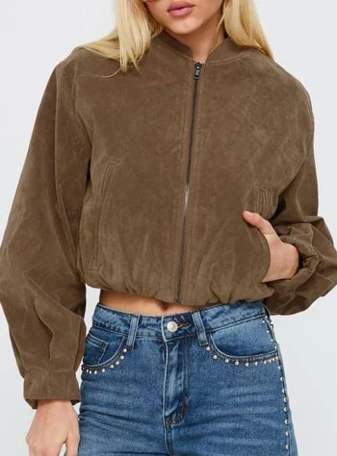 Princess Polly Jessalyn Faux Sude Jacket