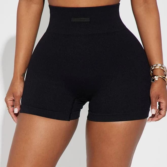 Fashion Nova Women's Effortless Zeus Ribbed Hot Shorts
