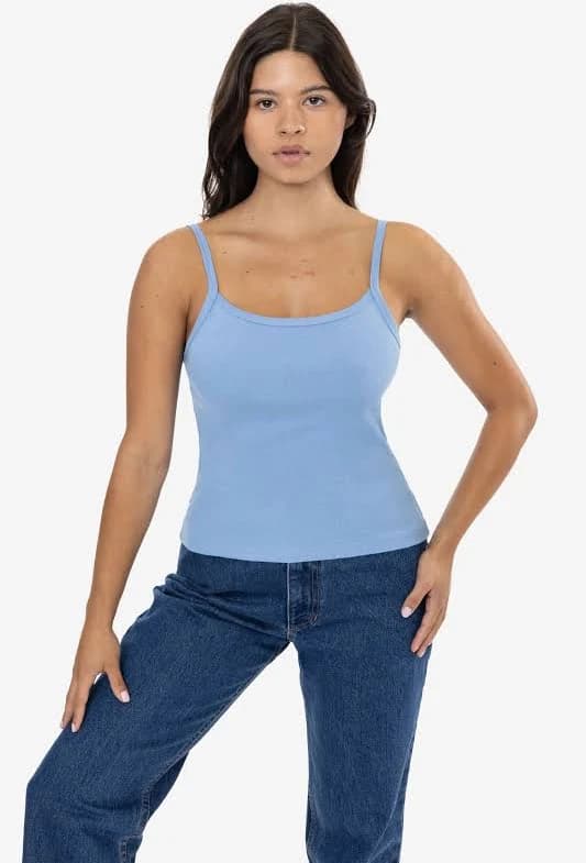 43011 Baby Rib Spaghetti Tank