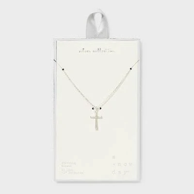 A New Day Sterling Silver Cross Necklace