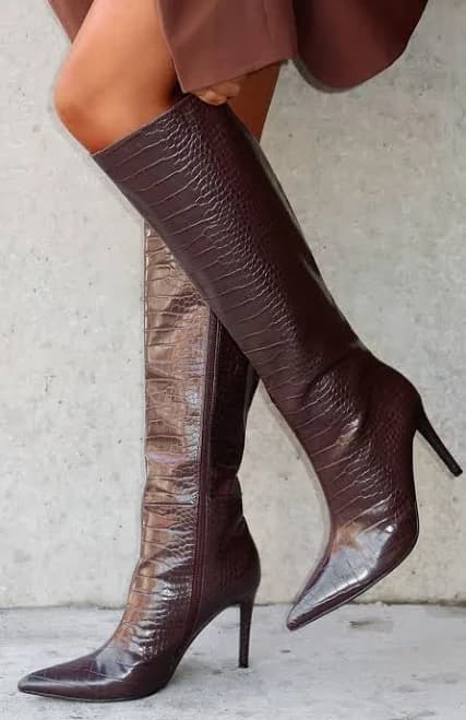Ziggy Knee High Croc Boots