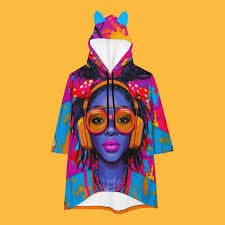 Pop of Purple Hooded Pullover — Ni-Ce-Tees