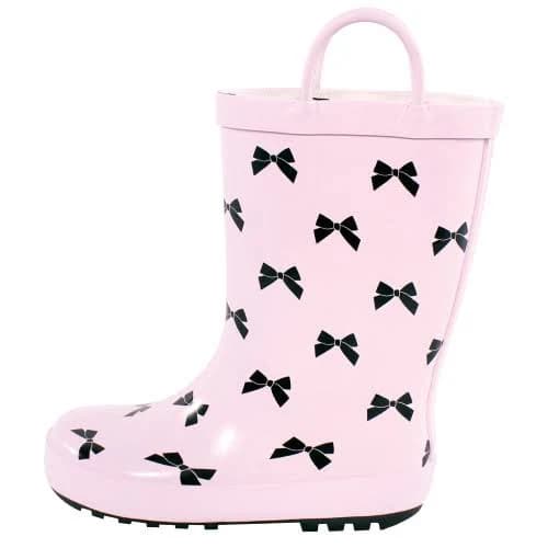 Hudson Baby Girls Rain Boots with Bow
