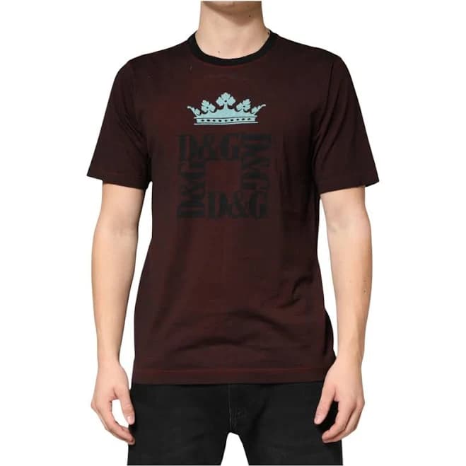 Dolce & Gabbana Men's DG Crown Cotton Crew Neck T-Shirt