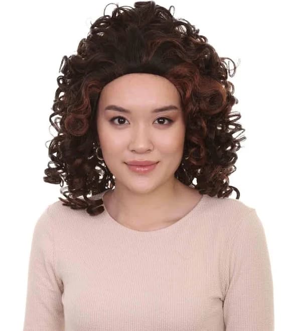 Superstar Women's Long Curly Premium Breathable Wig