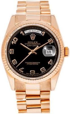 Rolex Day-Date Dial 18K Everose Gold President Automatic Watch