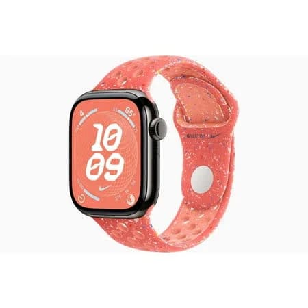 Restored Apple Watch Series 10 GPS + Cellular 42mm Slate Titanium Case with Magic Ember Nike Sport Band (Refurbished), Gray